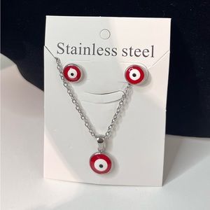 Stainless steel evil eye